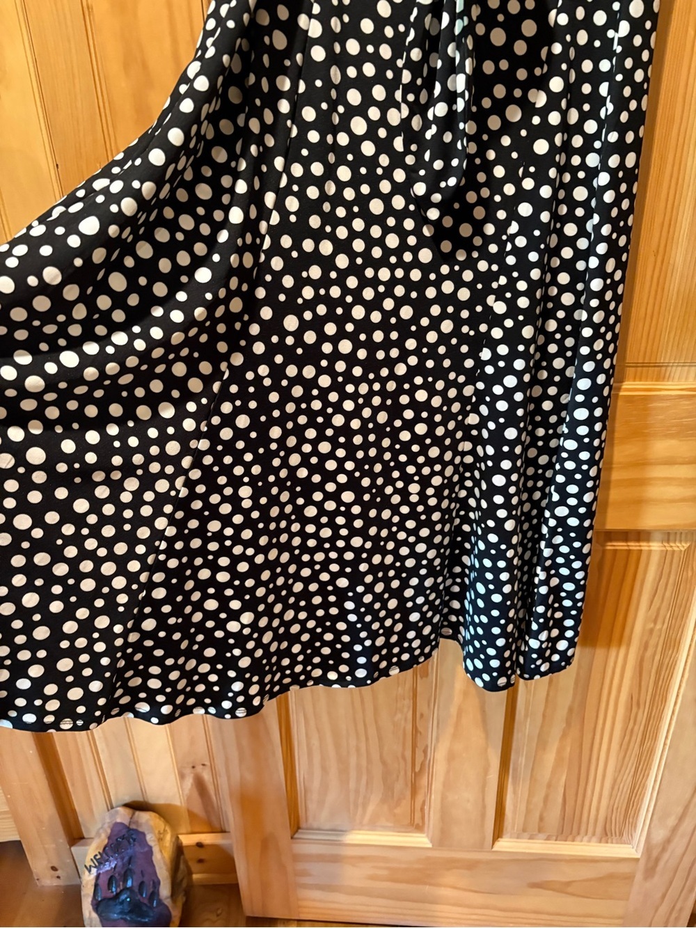 Perceptions New York polka dot midi dress with a tie waist size L NWT - Picture 4 of 11